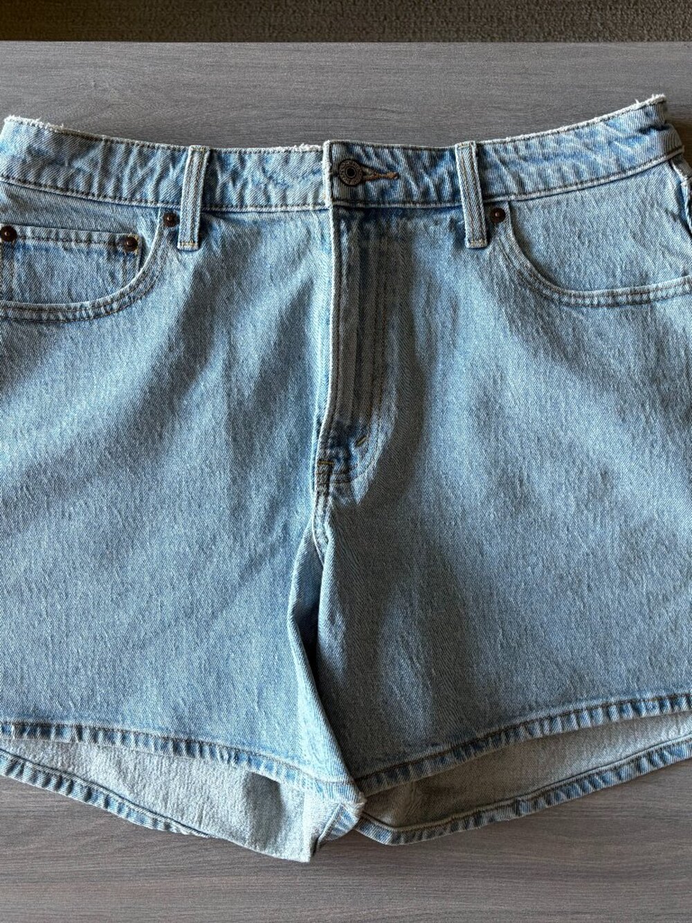 Abercrombie & Fitch High Rise Dad Shorts Curve Love Size 31/12